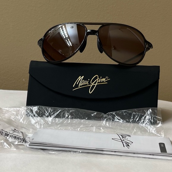 Maui Jim Aviator Sunglasses Unisex NWT - Picture 1 of 10